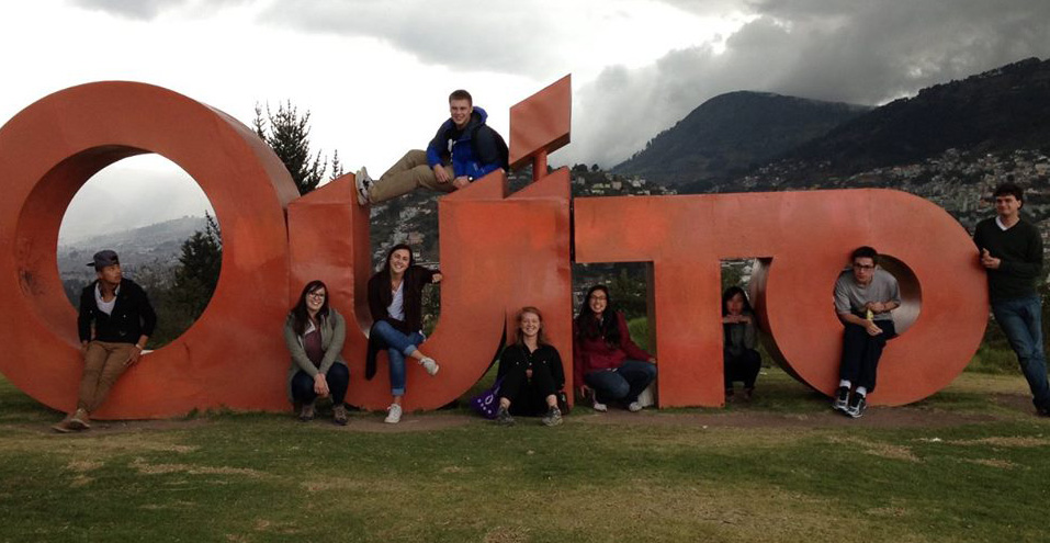 WU students in Quito.