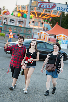Attending the Oregon State Fair was among many community events incoming students attended as part of Willamette's Passport to Salem program.