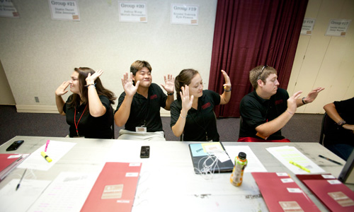 Opening Days student leaders are energized to help first-year students.