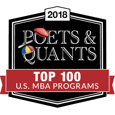 2018 Poets&Quants Top 100 US MBA Programs logo