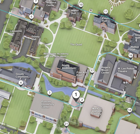 willamette university campus map Admission Visit Campus willamette university campus map