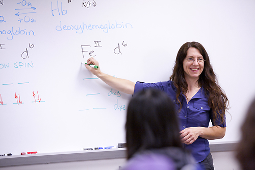 Holman’s excellent classroom teaching style is part of what earned her the Oregon Professor of the Year award.