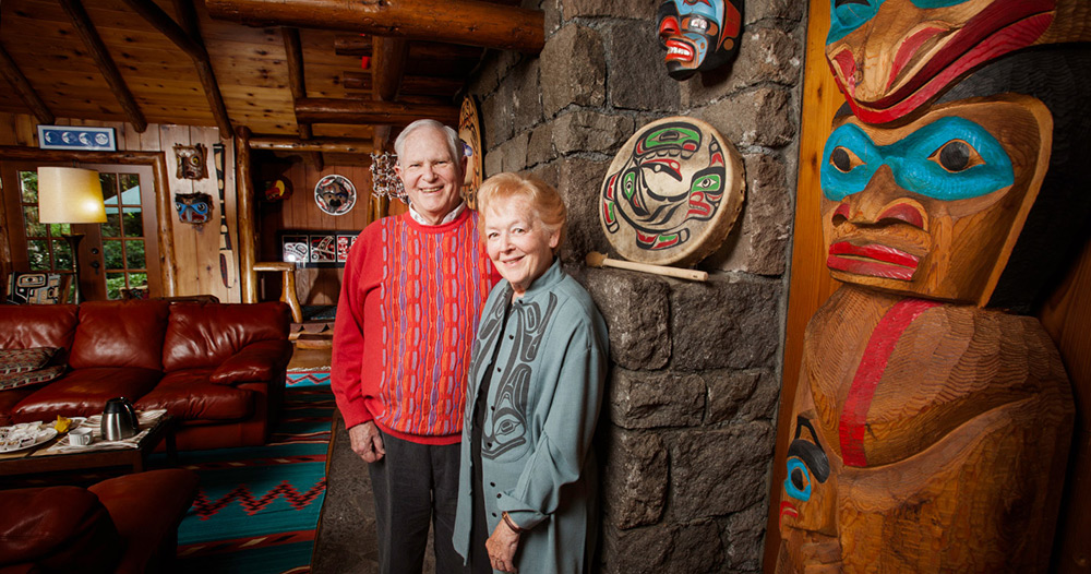 George and Colleen Hoyt, 2022. Photo by Frank Miller, courtesy of Willamette University
