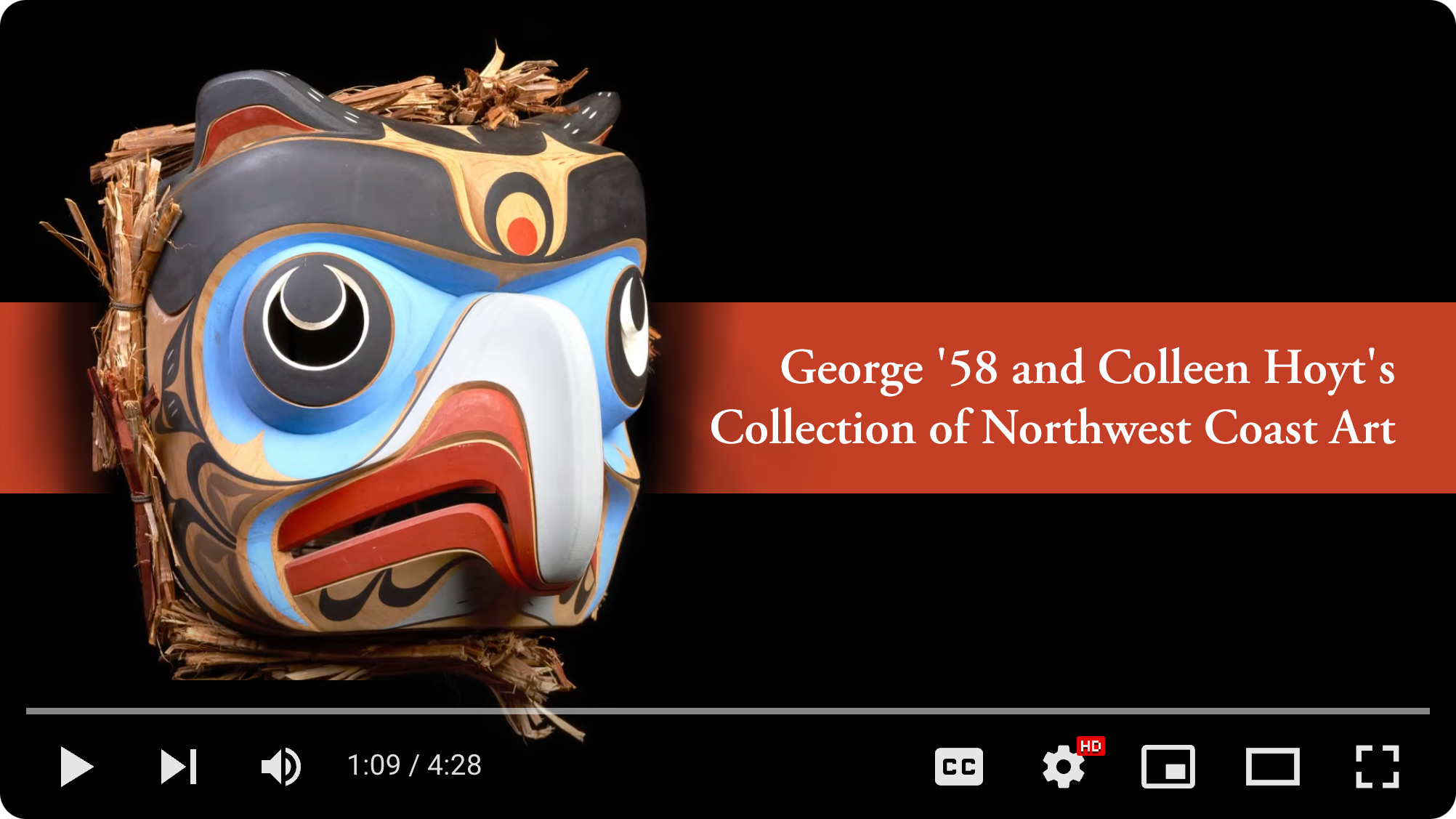 VIDEO: GEORGE '58 AND COLLEEN HOYT'S COLLECTION OF NORTHWEST COAST ART