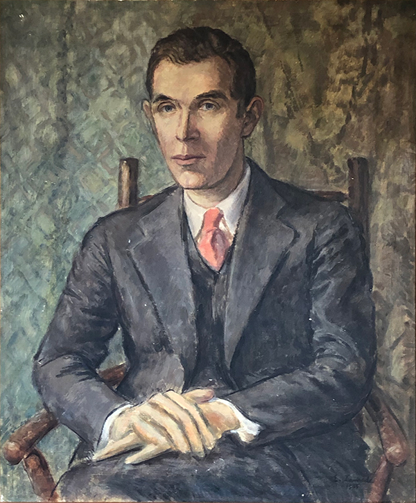 Portrait of Herbert Joseph Heywood painted by Erich Lamade 1935