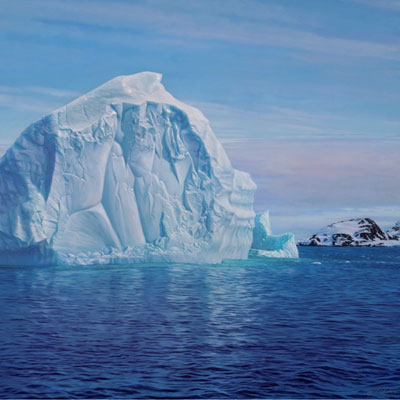 April Waters, Ice-Time, Iceberg by Litchfield Island, Antarctica, 2020