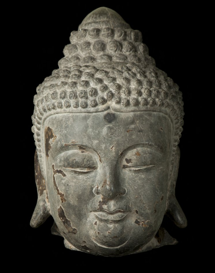 Large Stone Head of Buddha