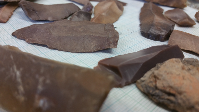 Stone Artifacts in the Archaeology Lab