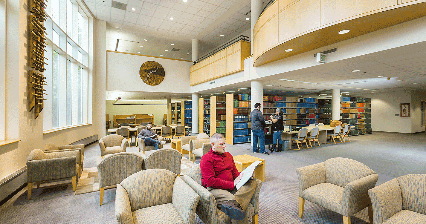 First floor of the law library
