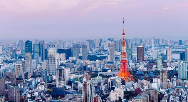 Aerial photo of Tokyo Japan