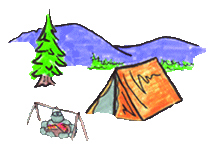 Campsite drawing