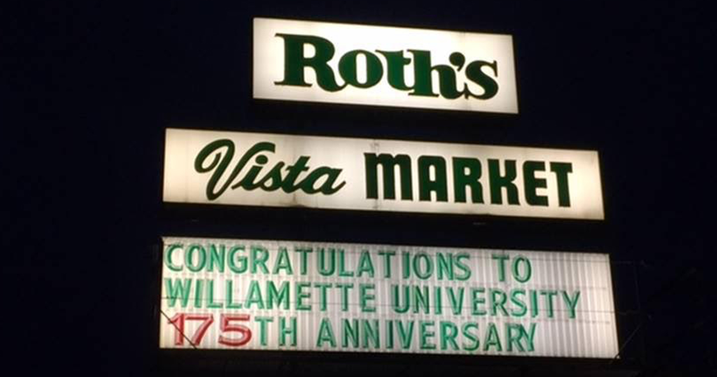 Roth's congratulations sign