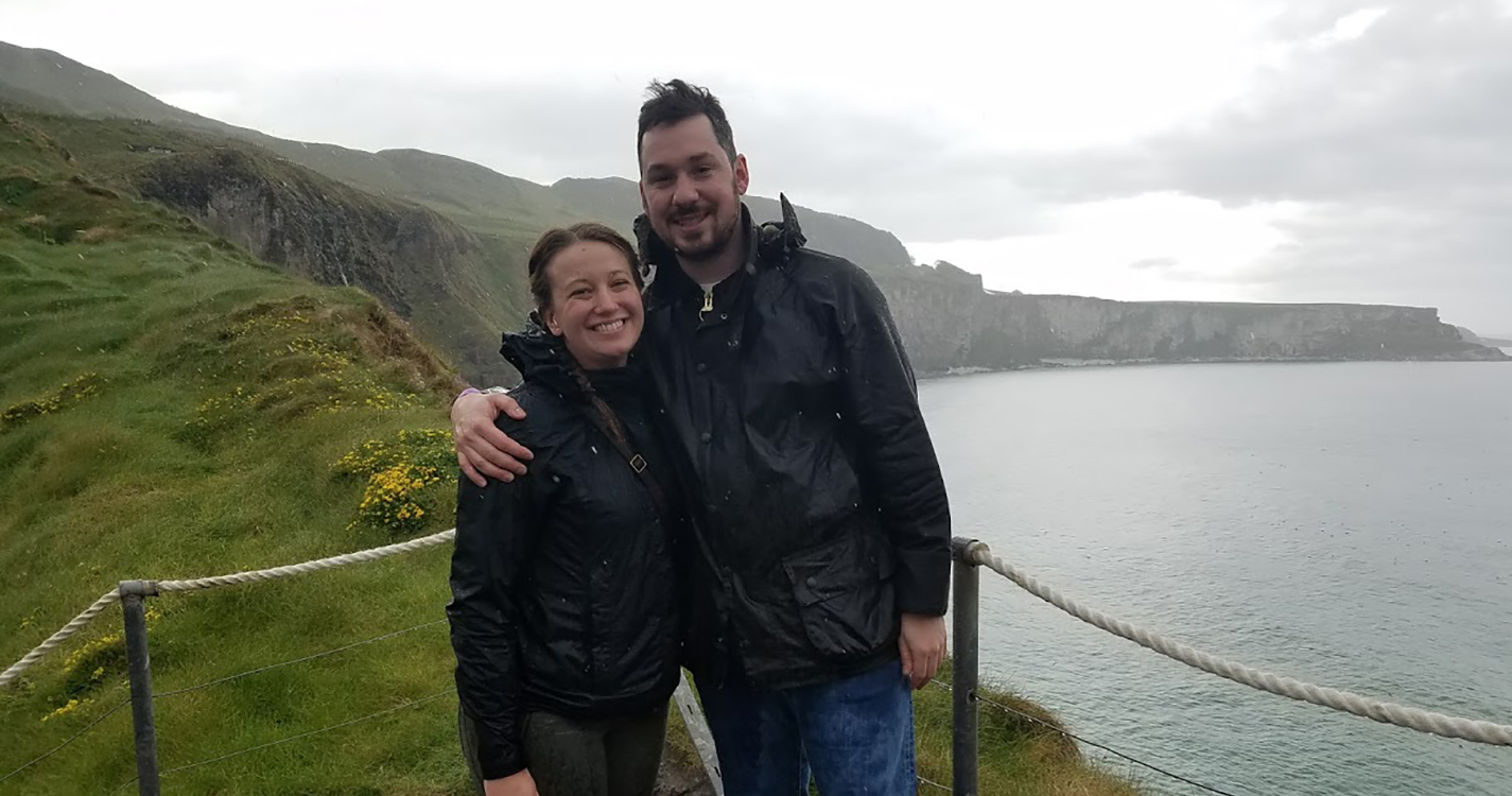 Jack Wray JD'19 and his fiancé, Crista Coven, traveled to Europe this summer