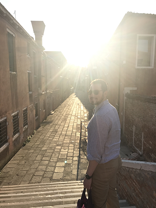Jack Wray JD'19 traveled to Europe this summer to complete a study abroad program in Venice.