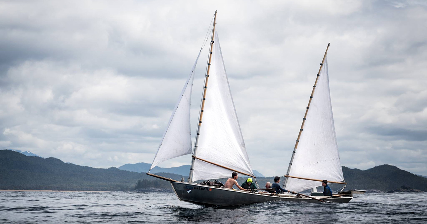 Student and a small team sail on the XX in a boat he helped build. The student is a two-time finisher of Race to Alaska