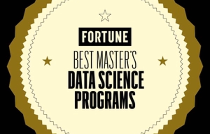Badge for Fortune Best Master's in Data Science Programs