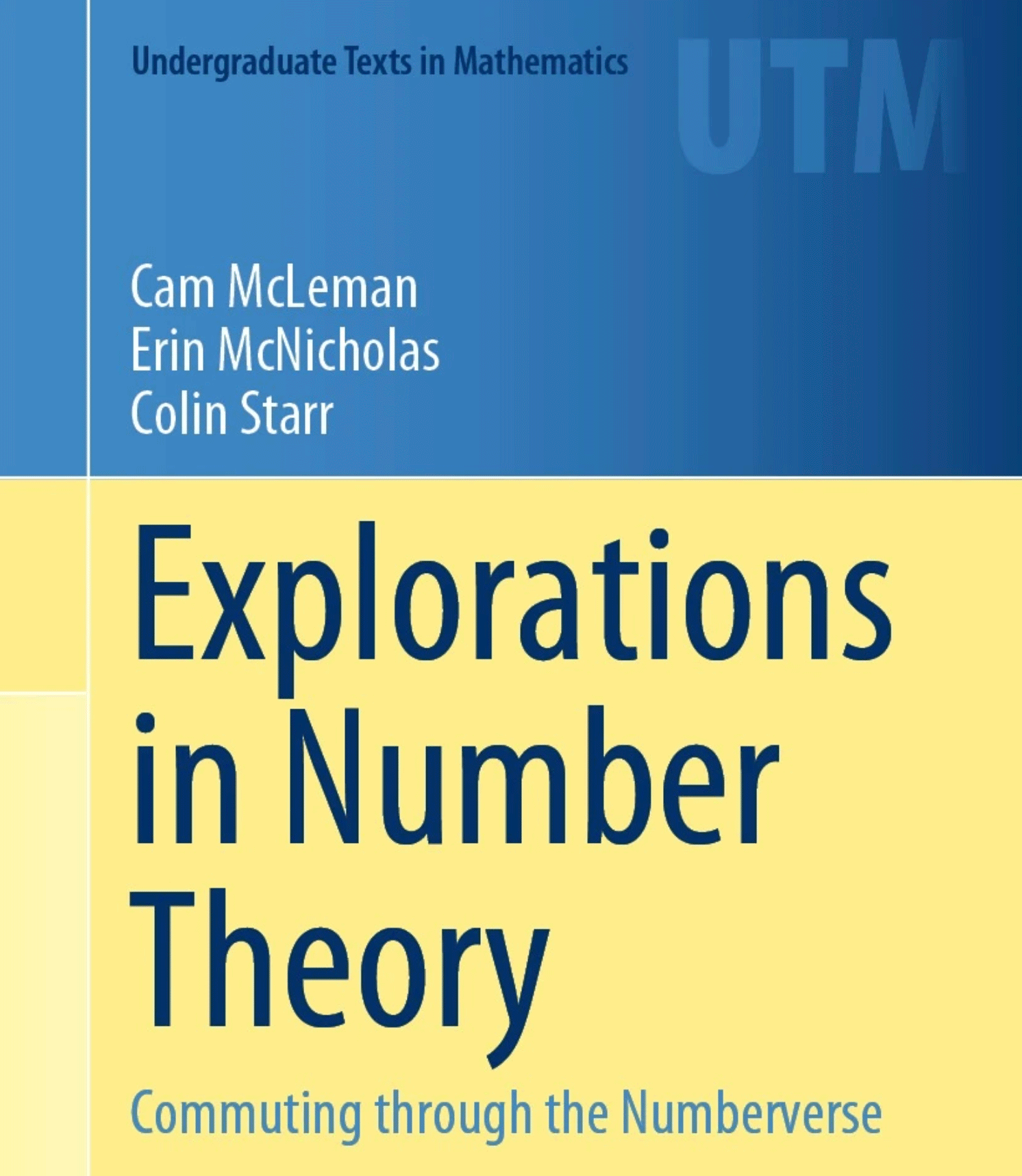 Explorations in Number Theory textbook cover