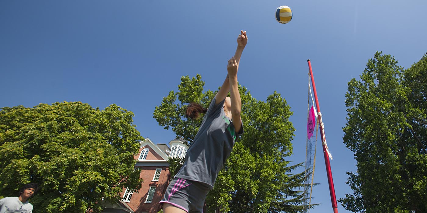 Volleyball is one of the many Intramural Sports available at Willamette