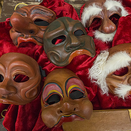 theatre masks at Willamette University