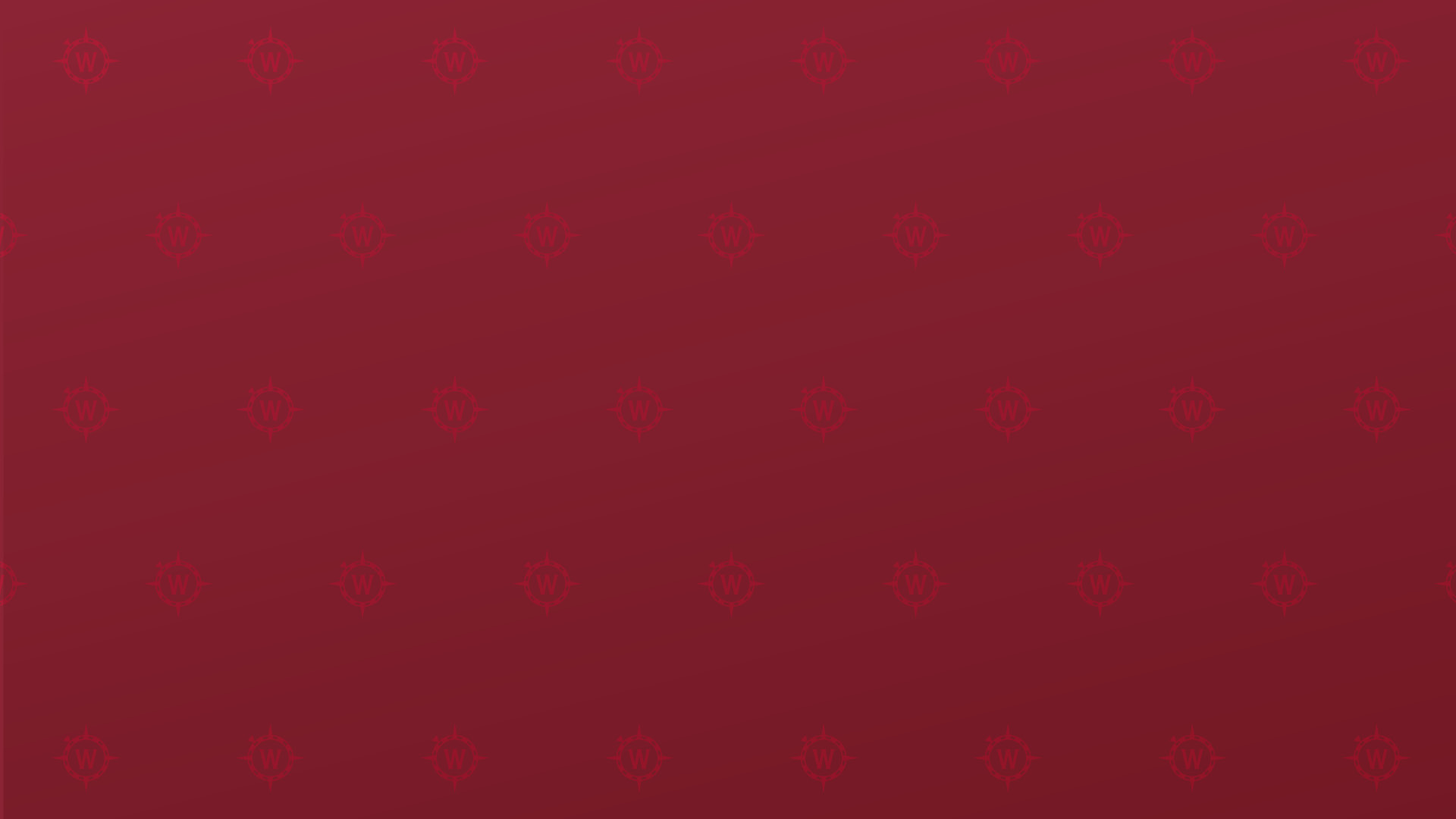 dark cardinal background, Willamette compass logo polka dots