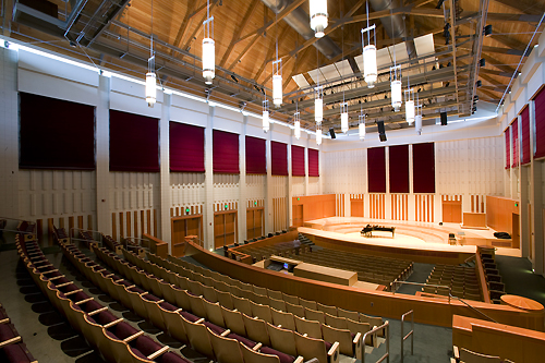 Hudson Hall - Looking toward the stage