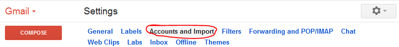 Select Accounts and Import