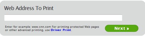 Web Print Example