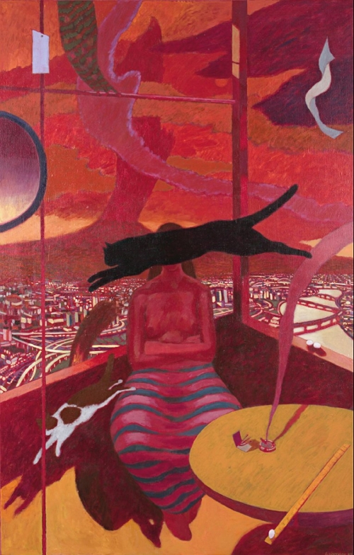 George Johanson (b. 1928), Black Cat - Mountain, 1982