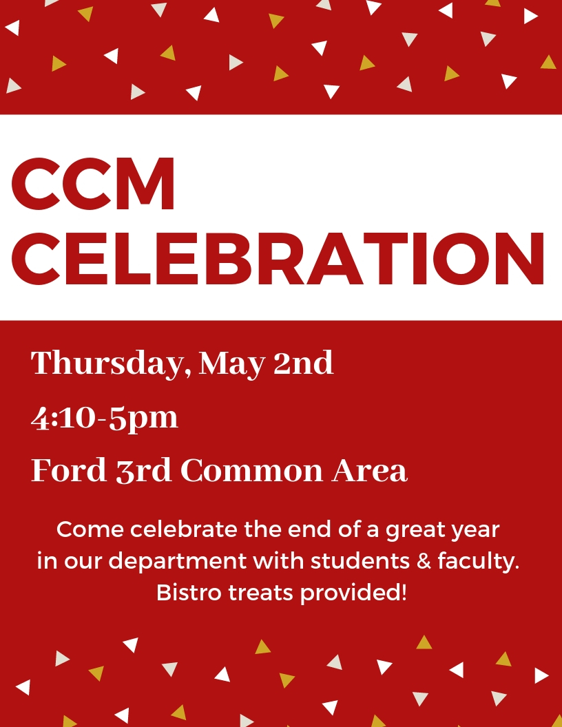 CCM Celebration Poster