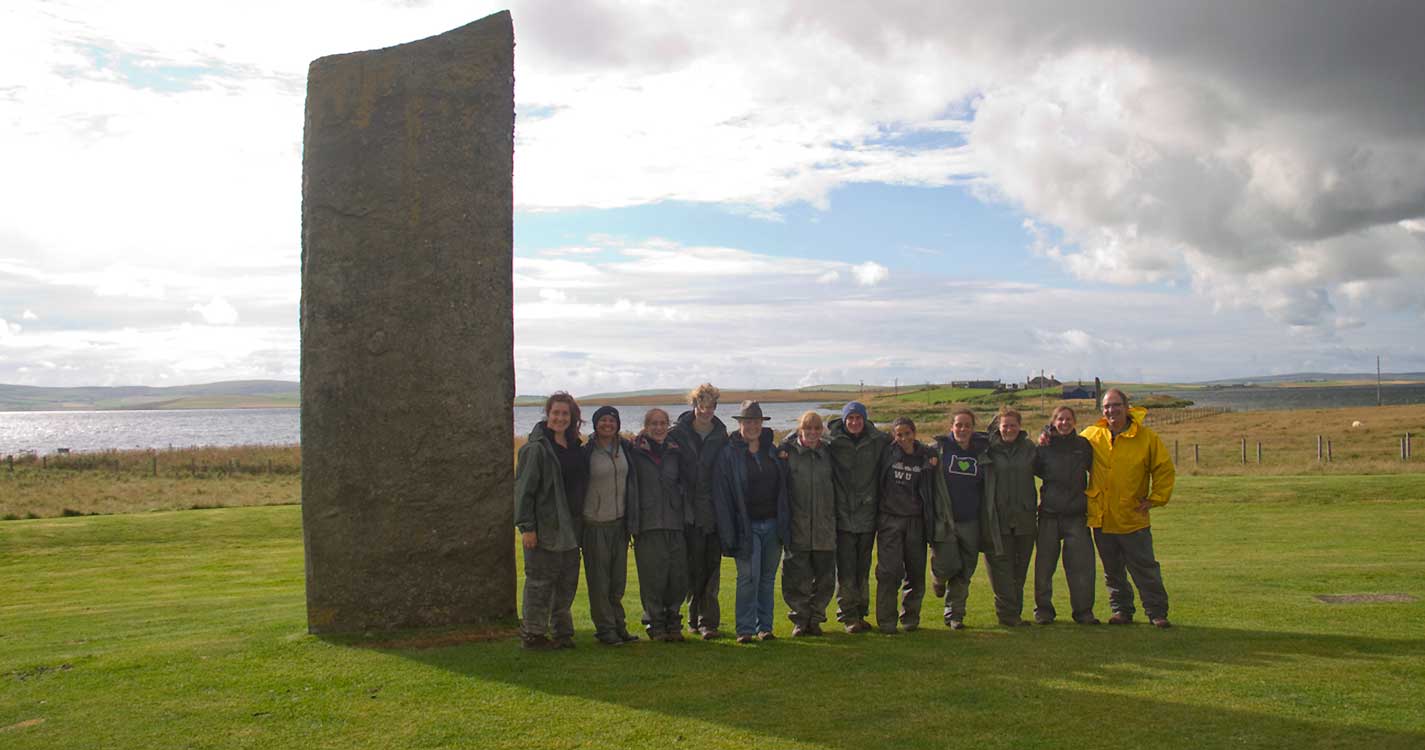 Summer field study group at Stenness