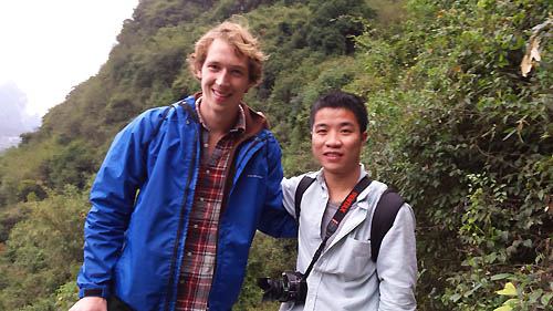 Luther Caulkins is studying abroad in China--Guang Xi Province and Hong Kong