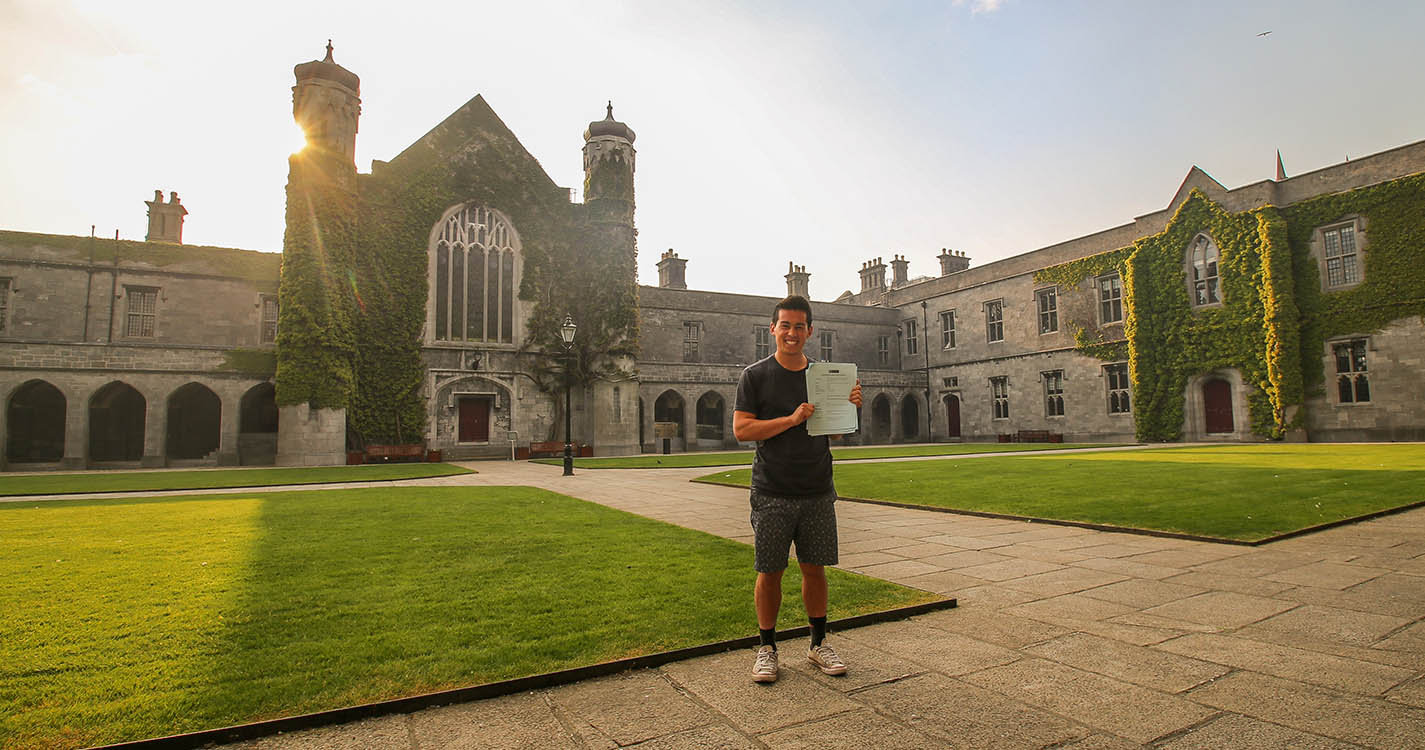 Michael Chen, Math Major, during Study Abroad in Ireland